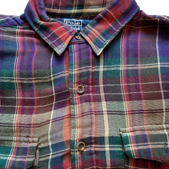 Polo Ralph Lauren Brushed Flannel Shirt, Men's Large - Picture 7 of 9